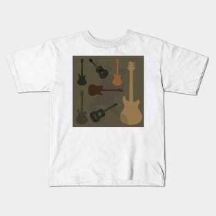 Guitar Camo Kids T-Shirt
